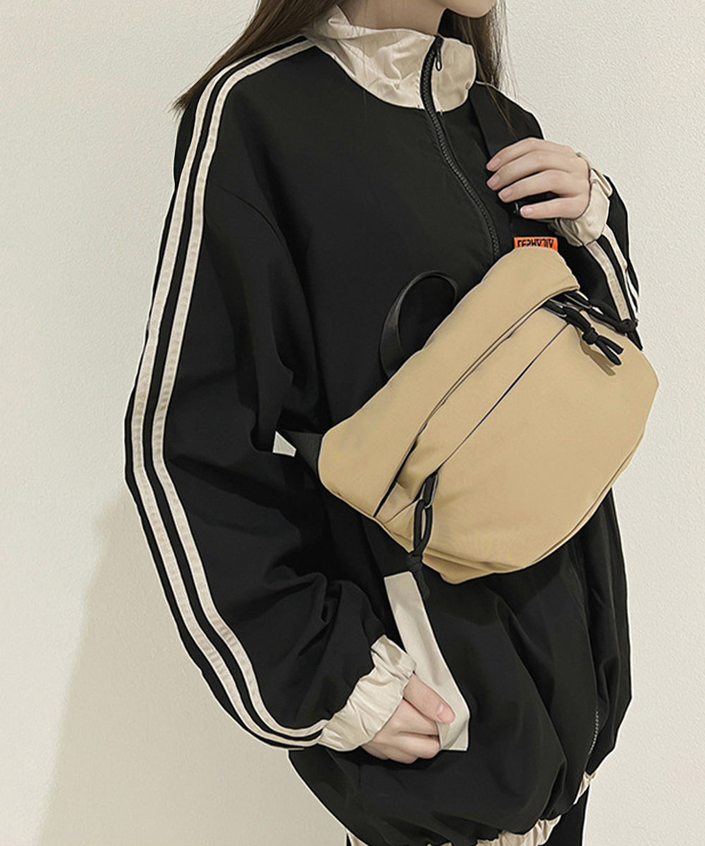 ショルダーバッグ 斜めがけ 男女兼用 ベージュ