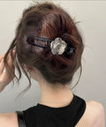 ヘアクリップ バンスクリップ 合成樹脂花 レディース ヘアアクセ 大人 まとめ髪 お洒落 雑貨 髪飾り 髪留め 結婚式 演奏会 可愛い 女子会 韓国ファッション 99JXSP-008