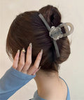 ヘアクリップ バンスクリップ 合成樹脂花 レディース ヘアアクセ 大人 まとめ髪 お洒落 雑貨 髪飾り 髪留め 結婚式 演奏会 可愛い 女子会 韓国ファッション 99JXSP-008