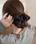 シュシュ ヘアゴム リボン柄 ハート柄 レディース ヘアアクセサリー ヘアアレンジ ボリューム髪飾り 髪留め 大人 可愛い オルチャン フェミニン デート 99JXSP-013