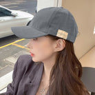 キャップ 英字ロゴ UV対策cap 韓国 グレー