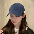 キャップ 英字ロゴ UV対策cap 韓国 ネイビー