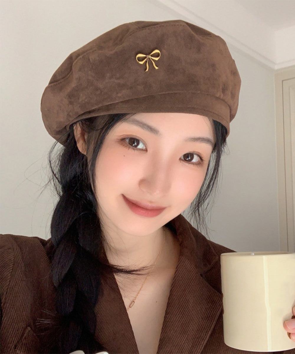 ベレー帽 レディース帽子 合金飾りレトロ ベレーキャップ 防寒帽子 暖かい 小顔 おしゃれ カジュアル シンプル 大人 トレンド感 可愛い 人気 99MHMY-027