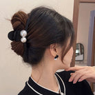 バンスクリップ ヘアクリップ 韓国風 ブラック