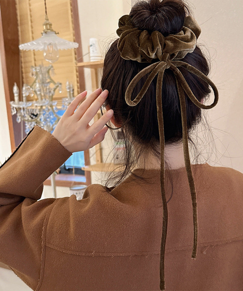 ヘアゴム レディース シュシュ 髪飾り ベロア ヘアアレンジ オルチャン おしゃれ カジュアル 大人 可愛い まとめ髪 女子会 雑貨 簡単 卒業式 入学式 99TZSP-002