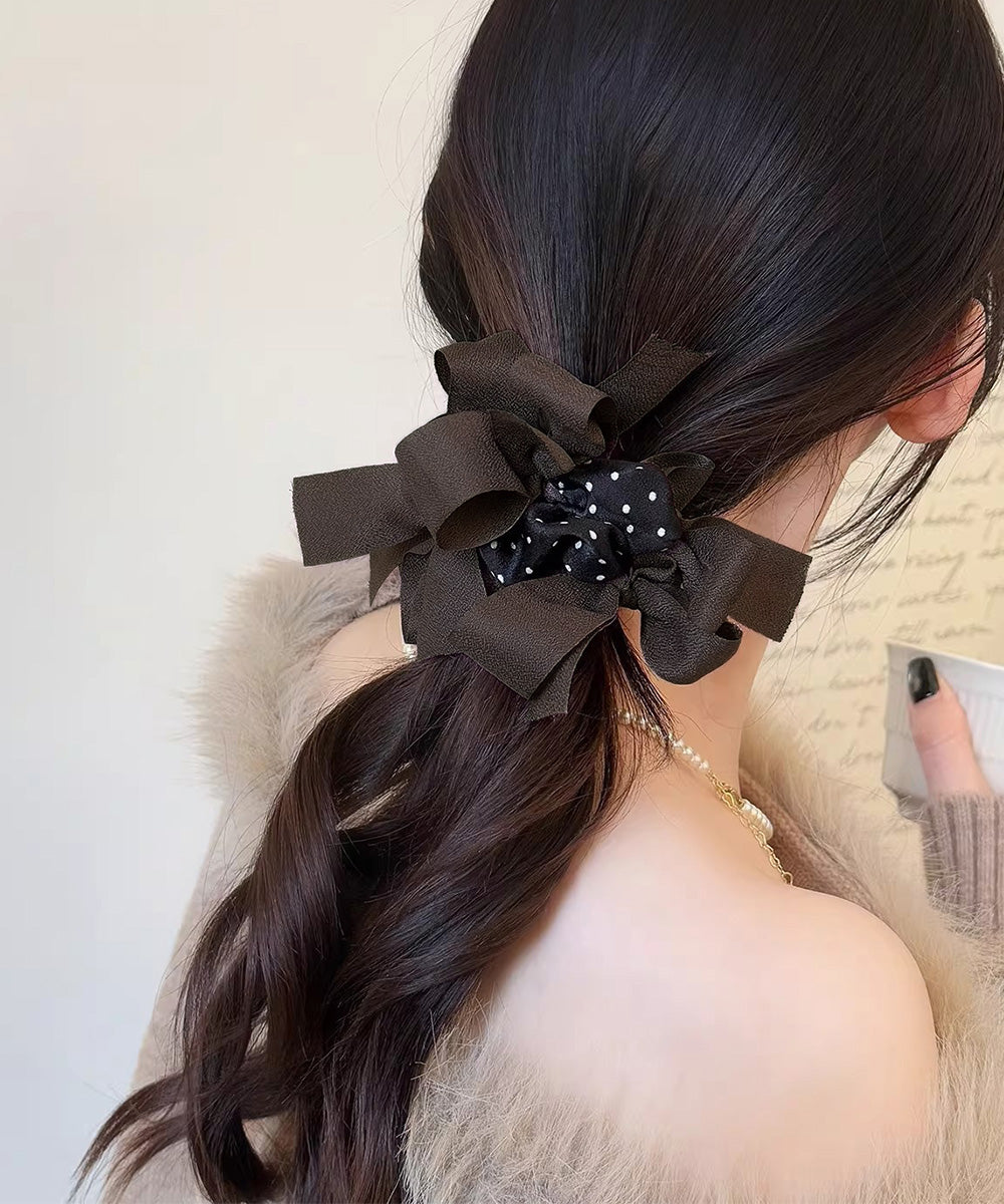 ヘアゴム 蝶結び シュシュ 韓国風 レディース ヘアアレンジ おしゃれ オルチャン 大人 可愛い 女子会 きれいめ お団子 ヘアグッズ 雑貨 99WYSM-001