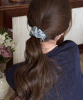 シュシュ サテンプリーツ 韓国風ヘアゴム レディース ヘアアクセサリー 大人可愛い髪留め フェミニン シンプル おしゃれ オフィスカジュアル プレゼント 女子会 99ZYSP-003