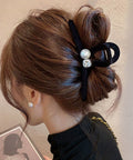 バンスクリップ ヘアクリップ パール レディース ヘアアクセサリー 韓国風 髪留め まとめ髪 おしゃれ大人可愛い オフイスカジュアル 小物 誕生日 プレゼント 99ZYSP-013