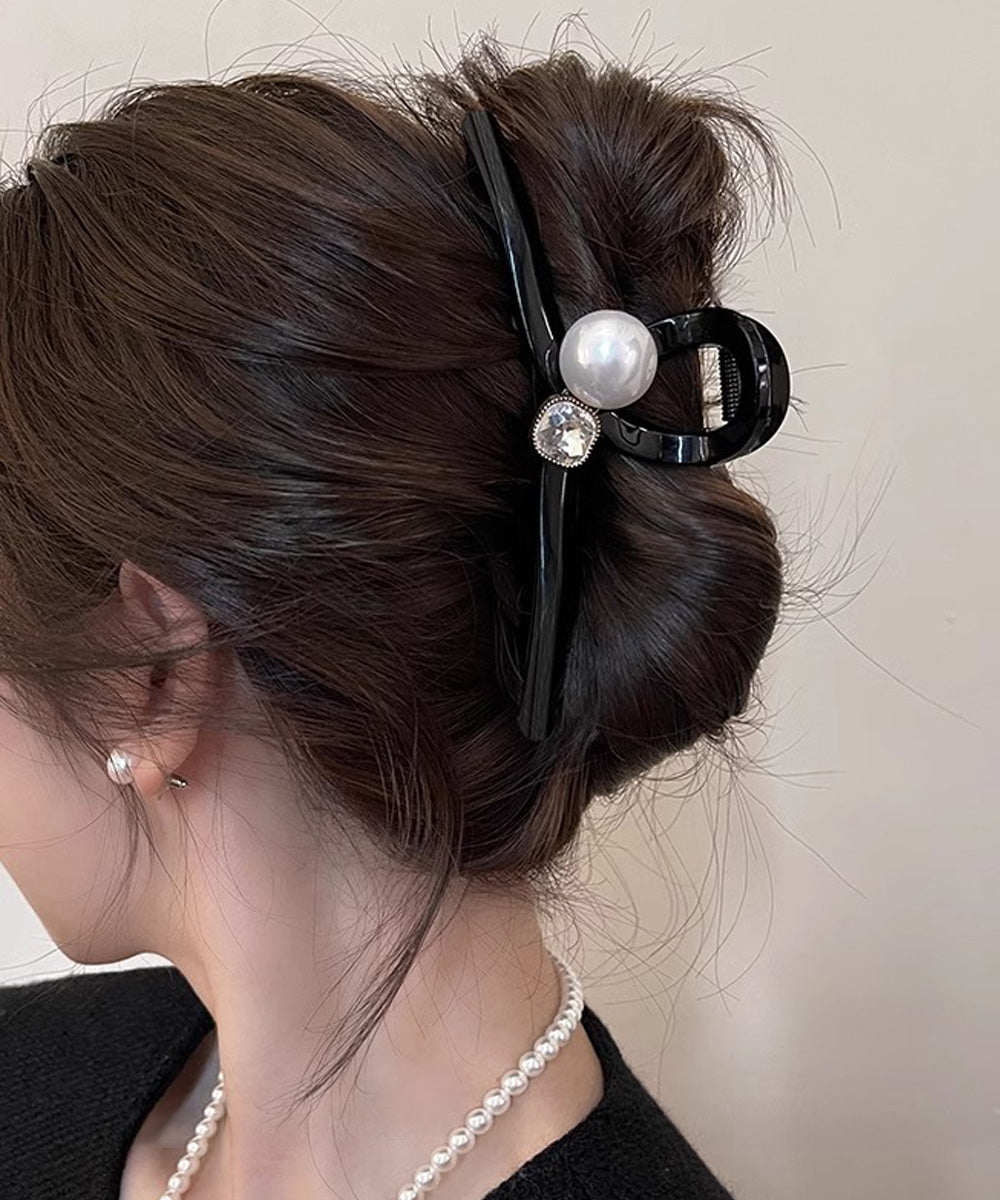 バンスクリップ ヘアクリップ パール レディース ヘアアクセサリー 韓国風 髪留め まとめ髪 おしゃれ大人可愛い オフイスカジュアル 小物 誕生日 プレゼント 99ZYSP-013