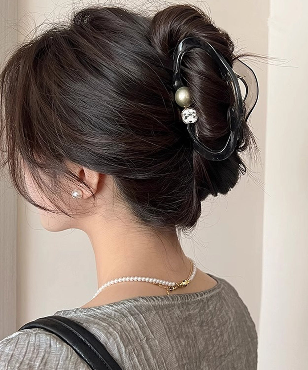 バンスクリップ パールヘアクリップ 新作 韓国風 ヘアアクセサリー 大きめ 髪留め まとめ髪 おしゃれ 大人可愛い オフイスカジュアル 小物 誕生日 プレゼント 99ZYSP-017