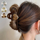 ヘアクリップ バンスクリップ 樹脂ハート