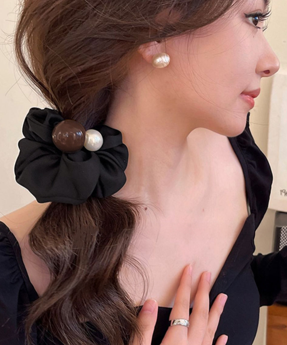 シュシュ ヘアゴム パール 髪飾り 詳細画像2