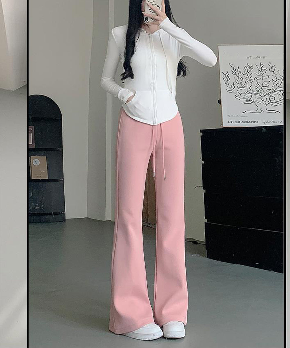 フレアパンツ レディース 美脚 脚長