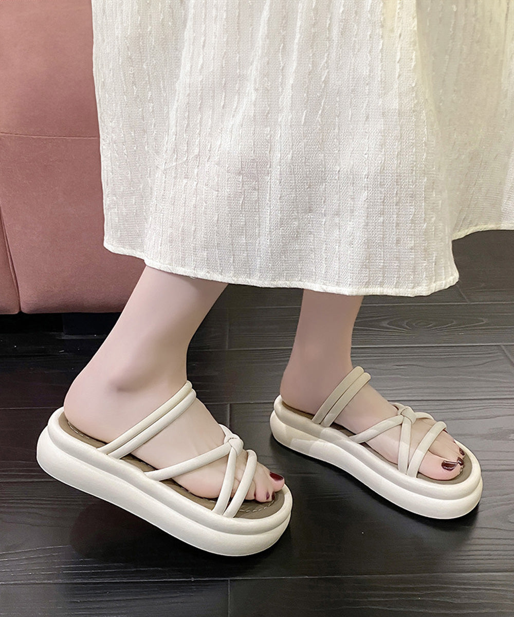 厚底サンダル ミュールサンダル 美脚夏靴 詳細画像11