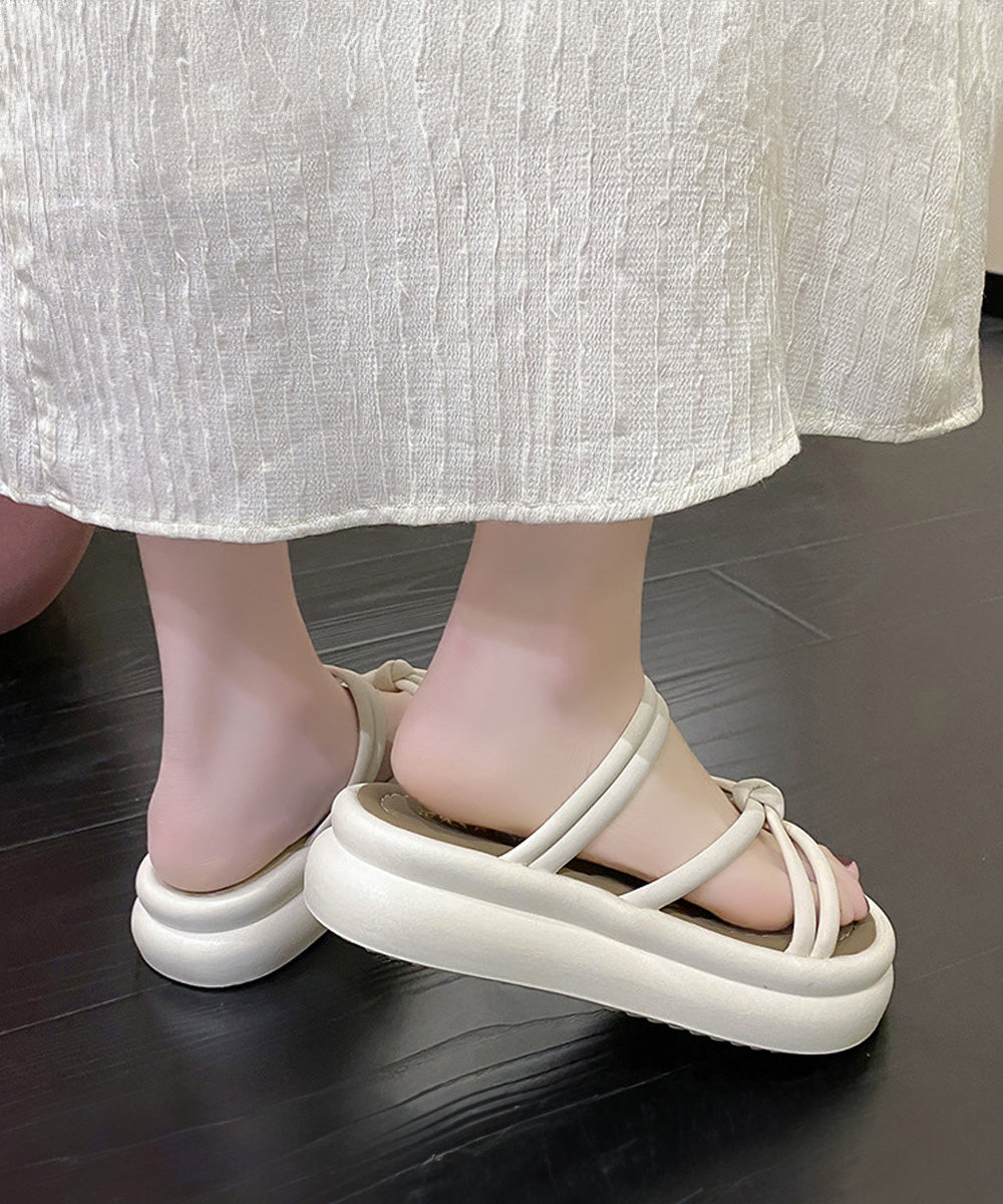 厚底サンダル ミュールサンダル 美脚夏靴 詳細画像12