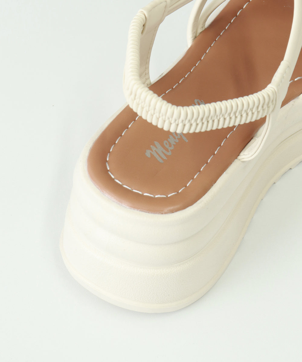 厚底 ストラップサンダル 美脚 夏靴