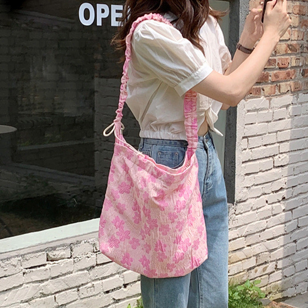 花柄トートバッグ ショルダーバッグ 軽量 詳細画像12
