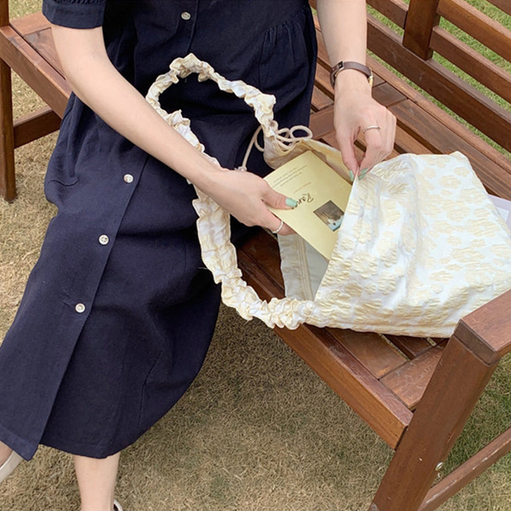 花柄トートバッグ ショルダーバッグ 軽量 詳細画像9