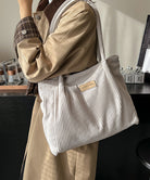 トートバッグ レディース コーデュロイ 詳細画像5
