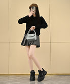 ボア厚底スニーカー 裏起毛 レディース 詳細画像13