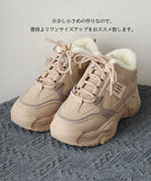 ボア厚底スニーカー 裏起毛 レディース 詳細画像20