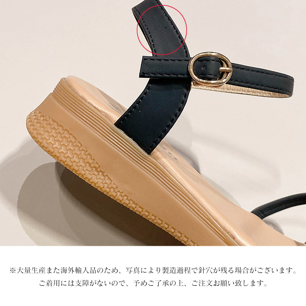 サンダル ウェッジサンダル レディース夏 詳細画像4