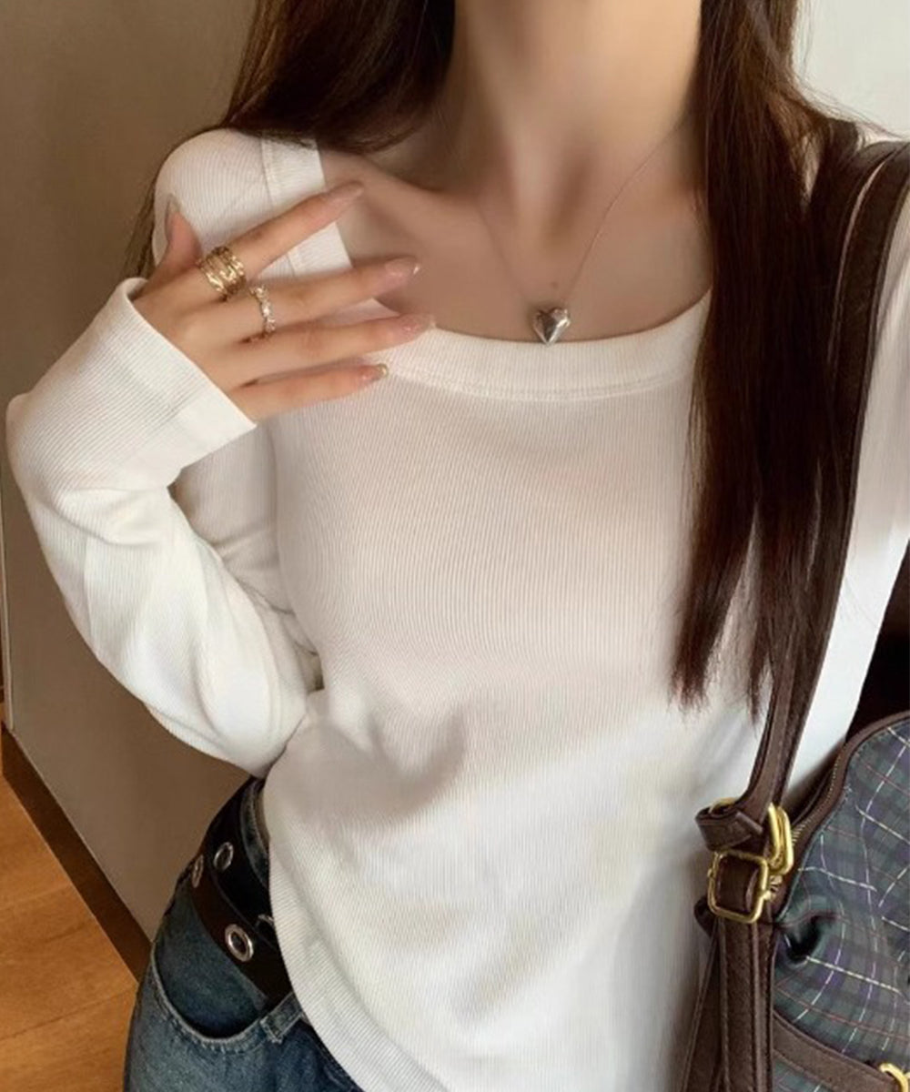 長袖Tシャツ レディース スクエアネック 詳細画像8