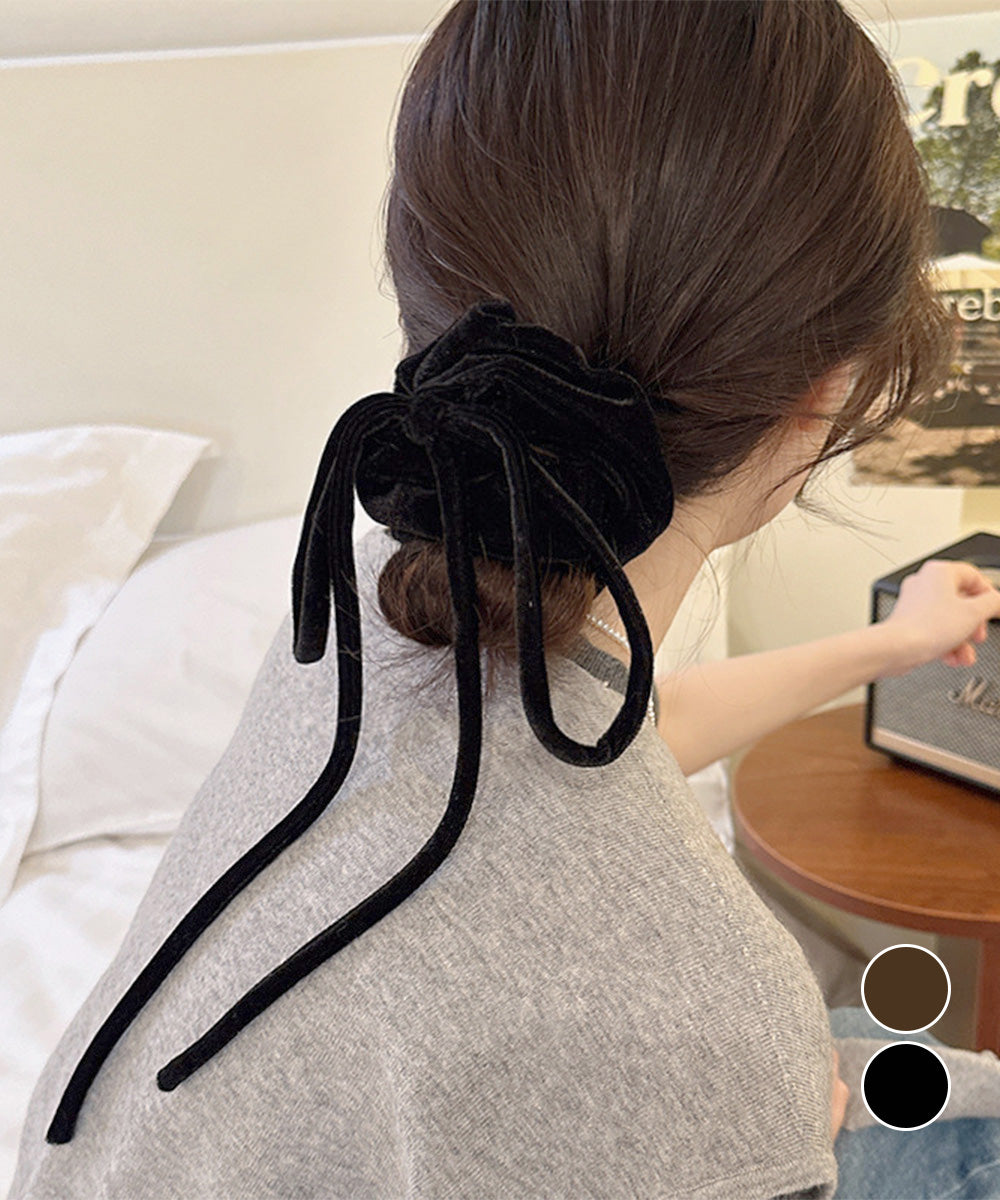 ヘアゴム レディース シュシュ 髪飾り 詳細画像1