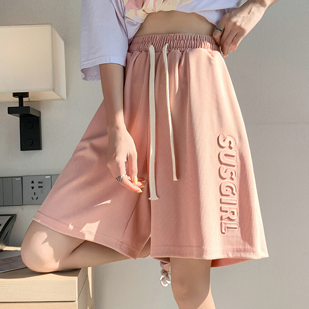 ショートパンツ エンボス英字ロゴ 夏 詳細画像8