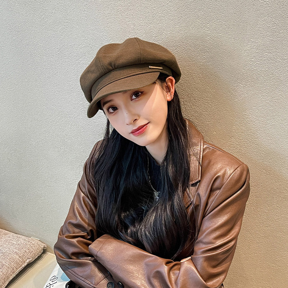 キャスケット 帽子 レディース 韓国風 詳細画像7