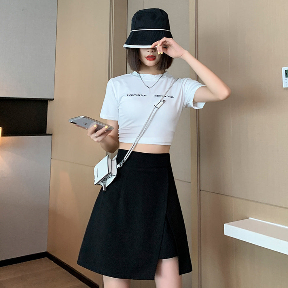 ミニスカート キュロット スリット 韓国 詳細画像8