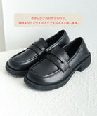 ローファー レディース PU ローヒール
