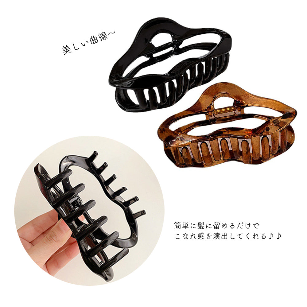 樹脂ヘアクリップ レディース まとめ髪 詳細画像3