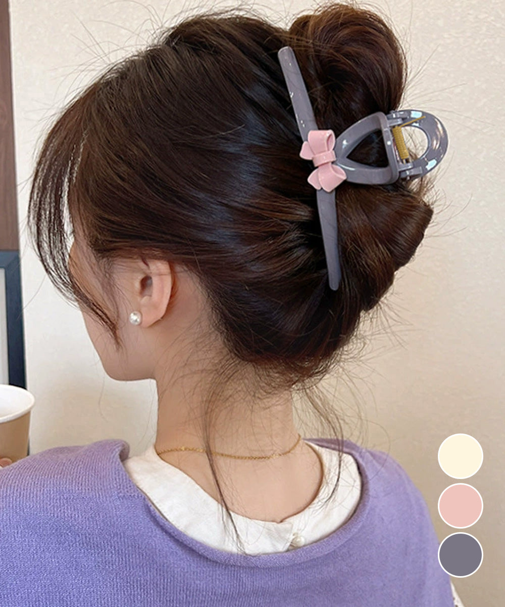 バンスクリップ リボン ヘアクリップ 詳細画像1
