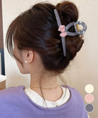 バンスクリップ リボン ヘアクリップ