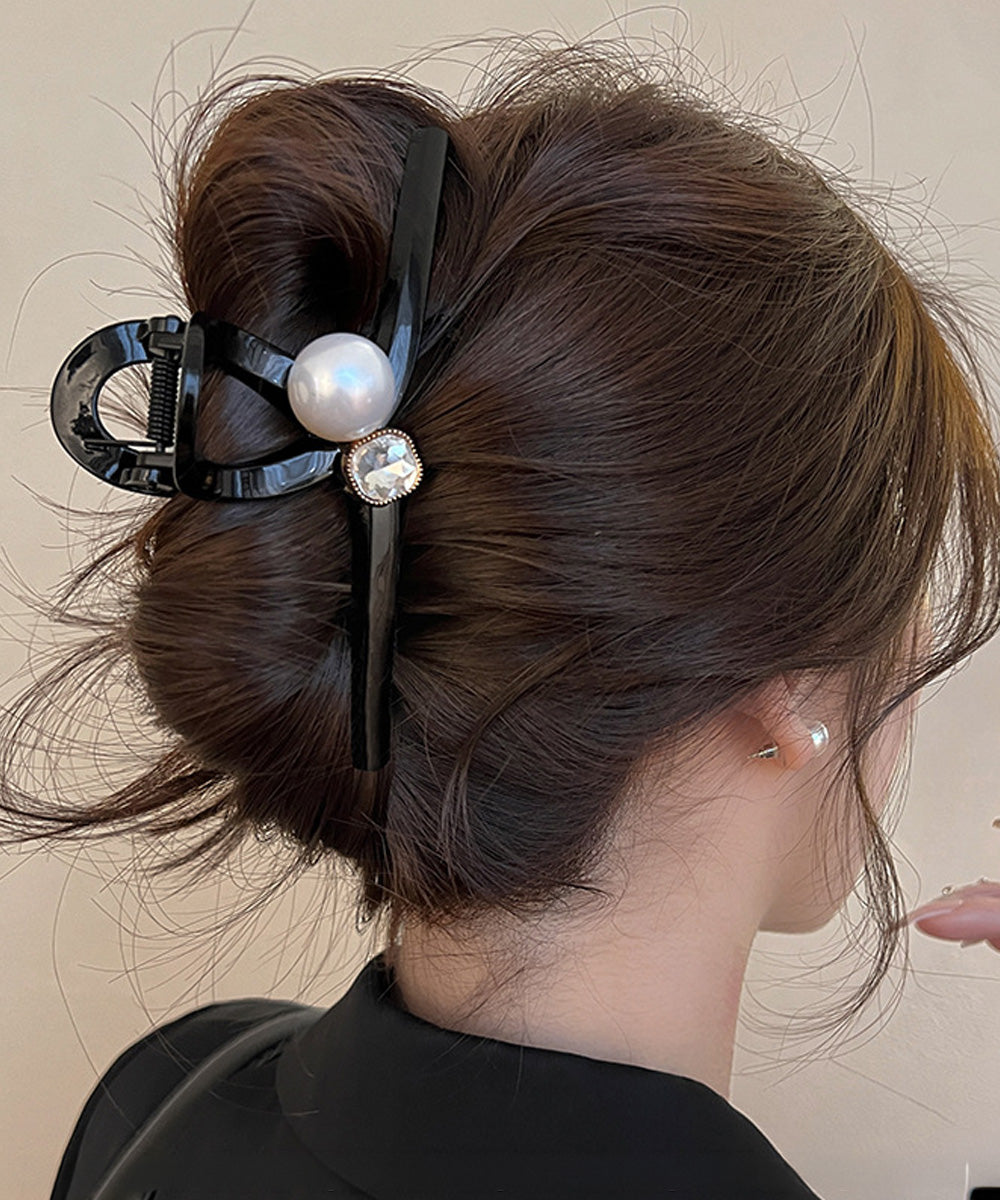 バンスクリップ ヘアクリップ パール 詳細画像10