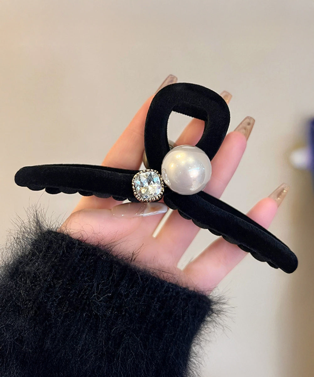 バンスクリップ ヘアクリップ パール 詳細画像17