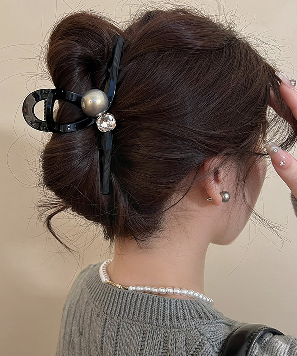 バンスクリップ ヘアクリップ パール 詳細画像4