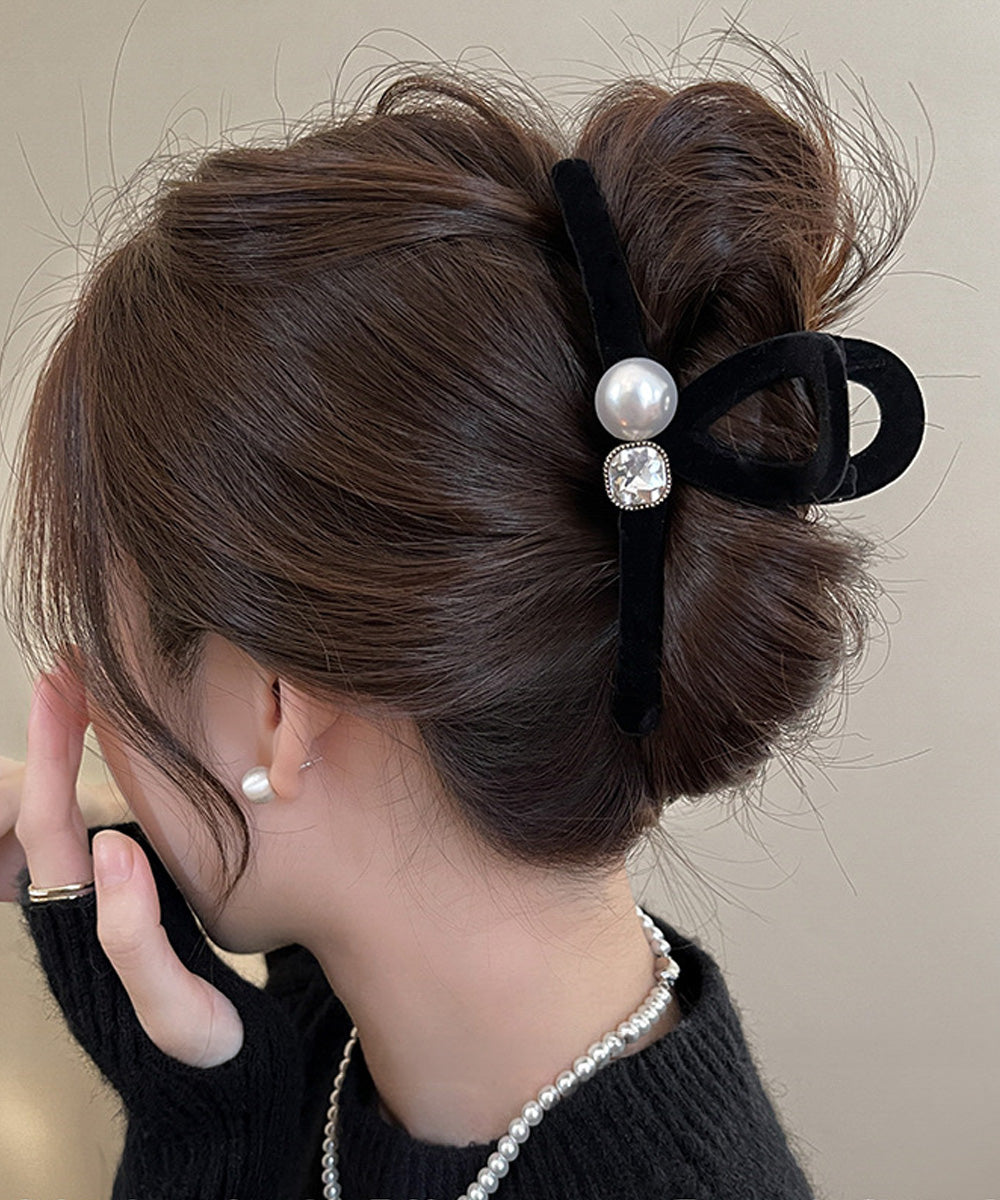 バンスクリップ ヘアクリップ パール 詳細画像5