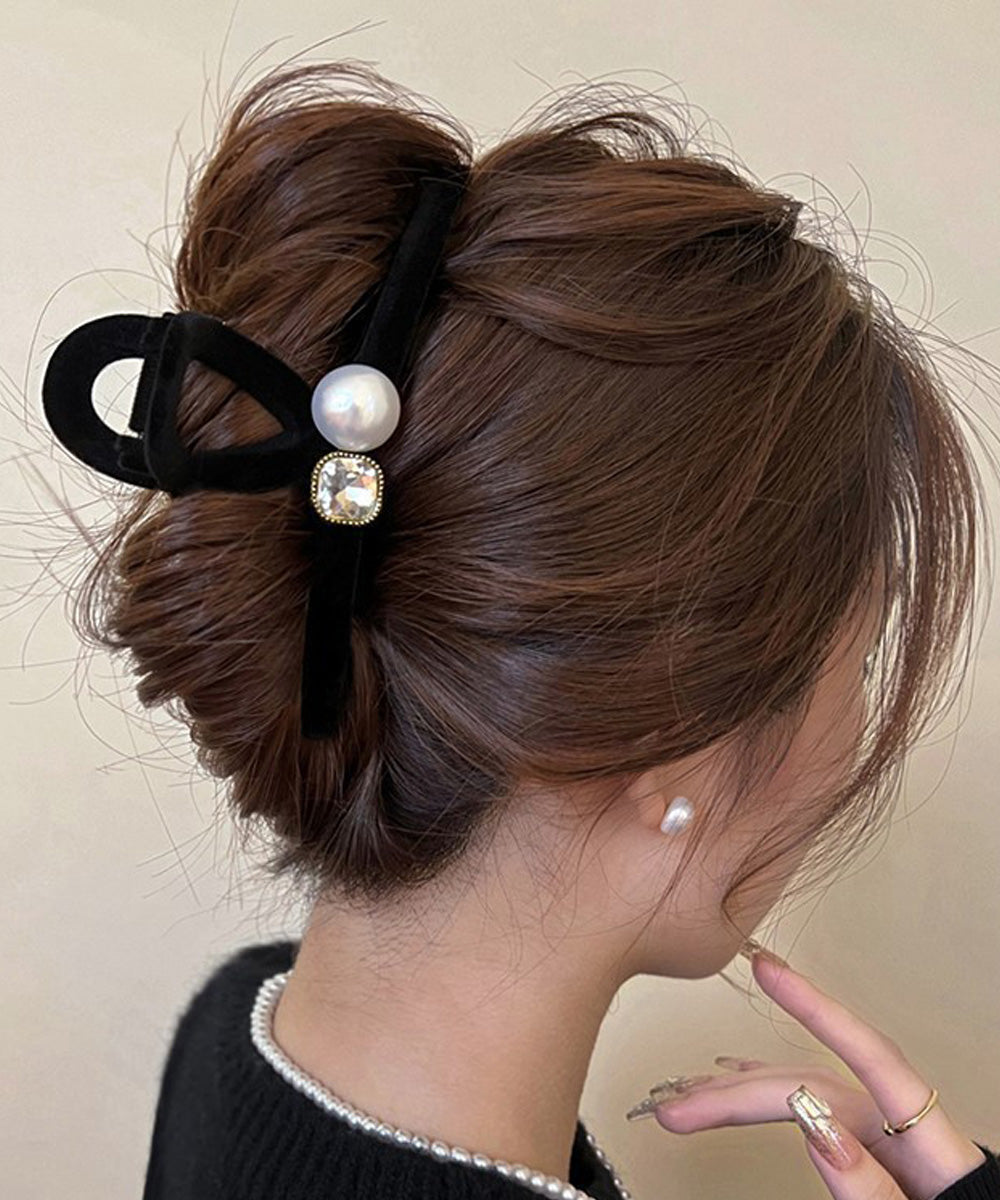 バンスクリップ ヘアクリップ パール 詳細画像6