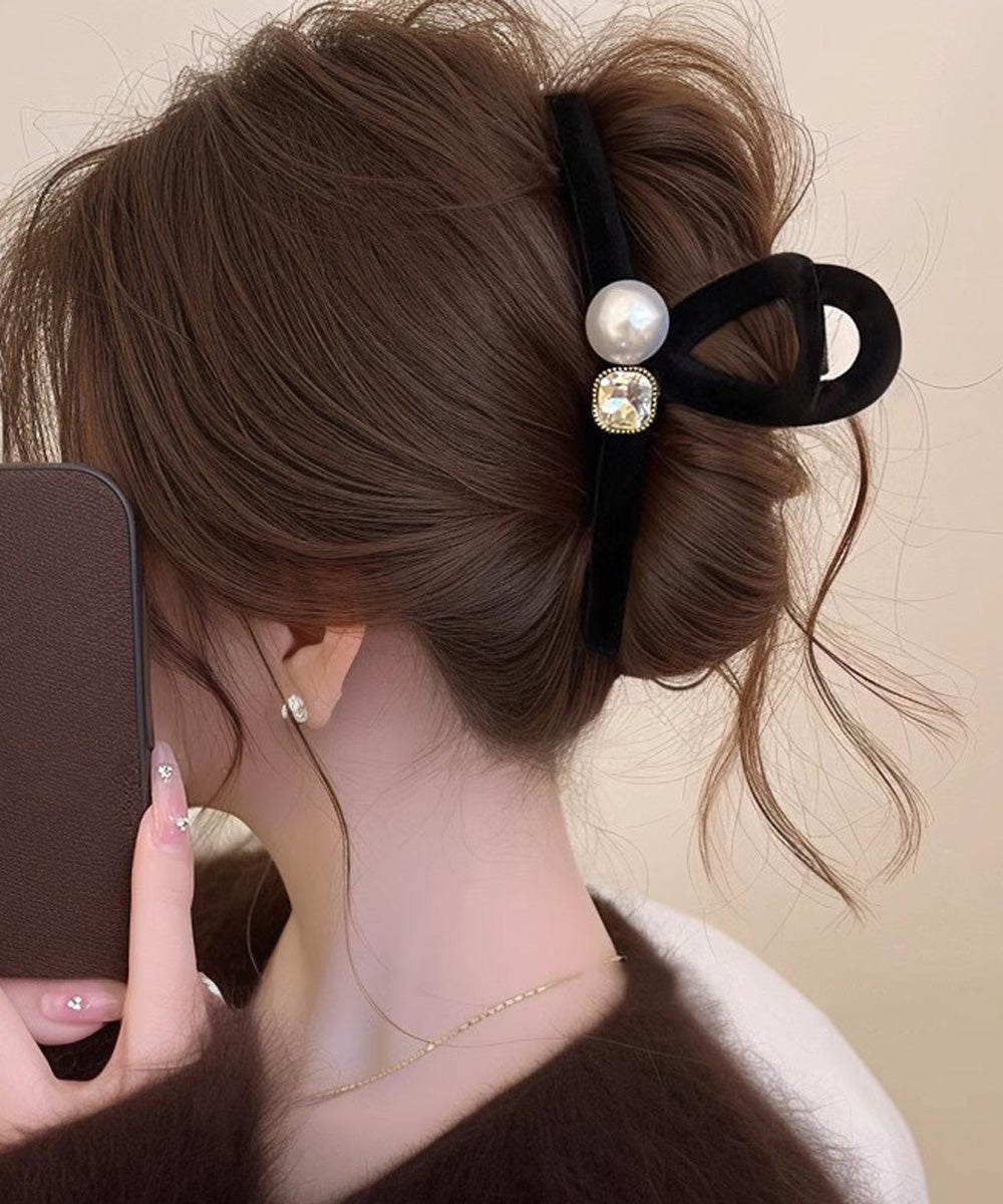 バンスクリップ ヘアクリップ パール 詳細画像7
