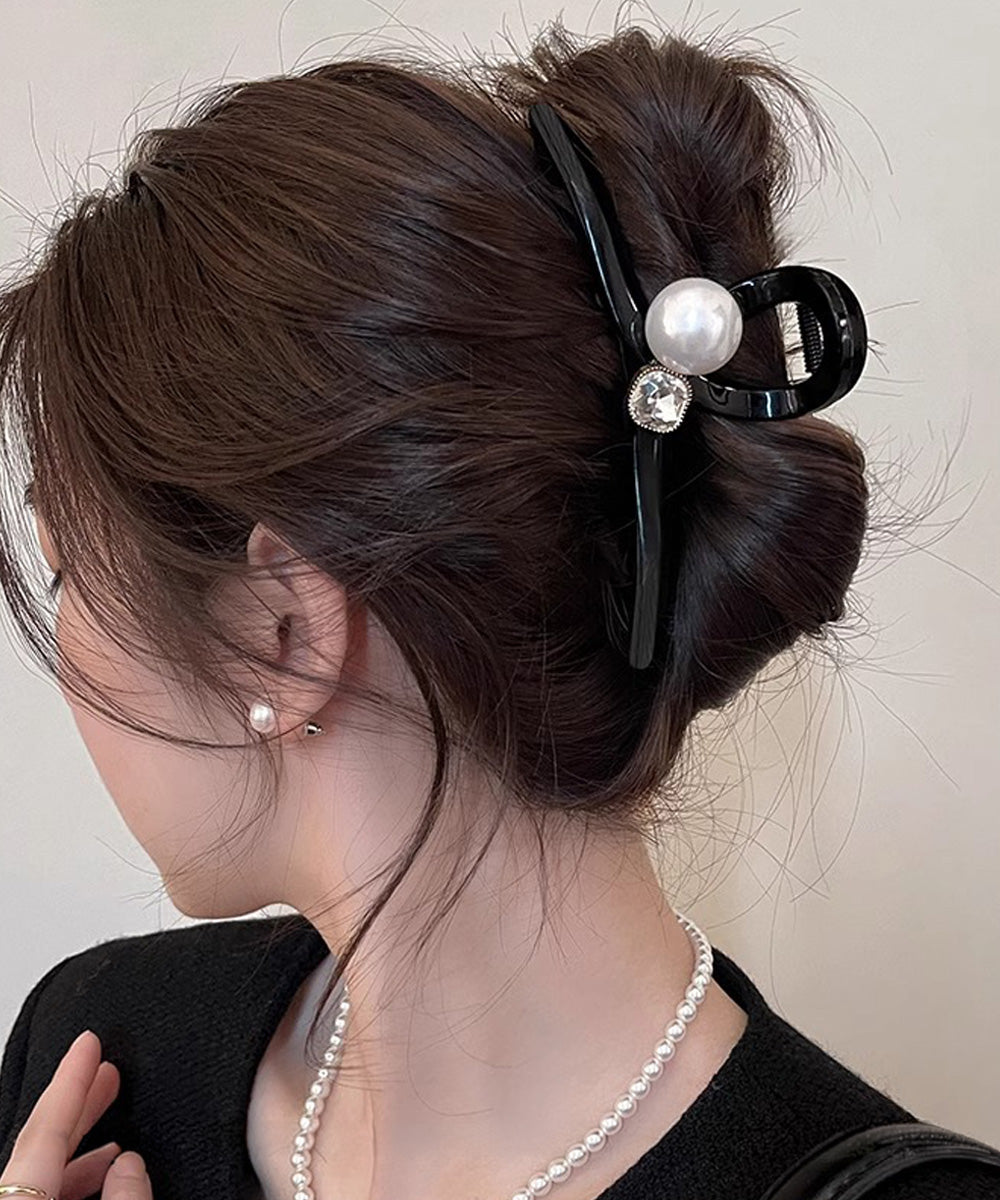 バンスクリップ ヘアクリップ パール 詳細画像8
