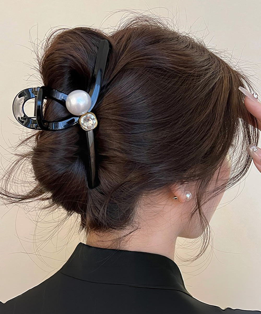 バンスクリップ ヘアクリップ パール 詳細画像9