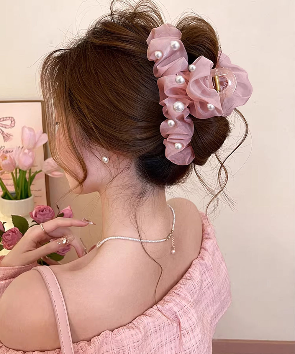バンスクリップ ヘアクリップ パール 詳細画像9