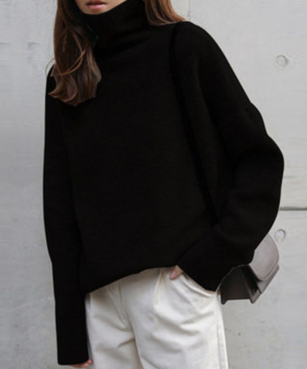タートルネックニット レディース 秋冬服 ハイネック セーター あたたか 長袖 ニットトップス 無地 シンプル 大人カジュアル ニットソー オルチャン人気セーター WANGYUE-035