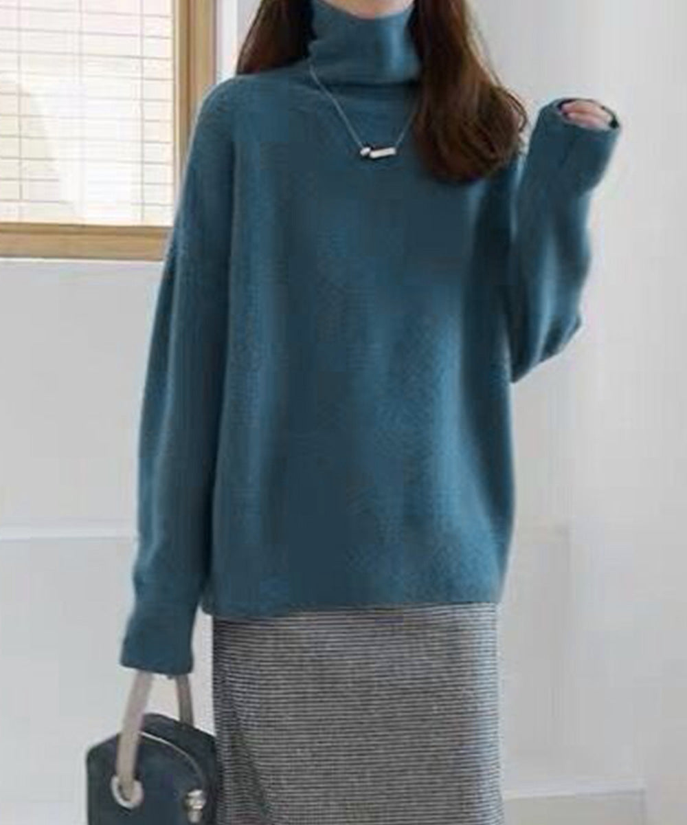 タートルネックニット レディース 秋冬服 ハイネック セーター あたたか 長袖 ニットトップス 無地 シンプル 大人カジュアル ニットソー オルチャン人気セーター WANGYUE-035