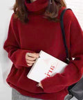 タートルネックニット レディース 秋冬服 ハイネック セーター あたたか 長袖 ニットトップス 無地 シンプル 大人カジュアル ニットソー オルチャン人気セーター WANGYUE-035