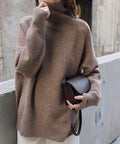 タートルネックニット レディース 秋冬服 ハイネック セーター あたたか 長袖 ニットトップス 無地 シンプル 大人カジュアル ニットソー オルチャン人気セーター WANGYUE-035