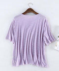 ｔシャツ レディース 半袖 カットソー ラベンダー