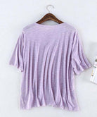 ｔシャツ レディース 半袖 カットソー ラベンダー